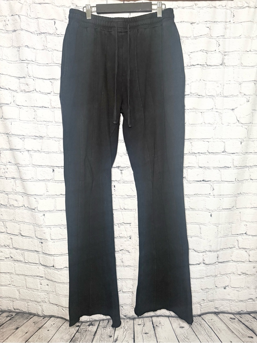 NovaMEN black flare sweatpants. Size M